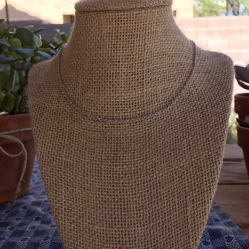 Thin Silver Chain Necklace
